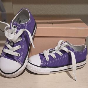 Converse Kids Sneakers in Purple and White